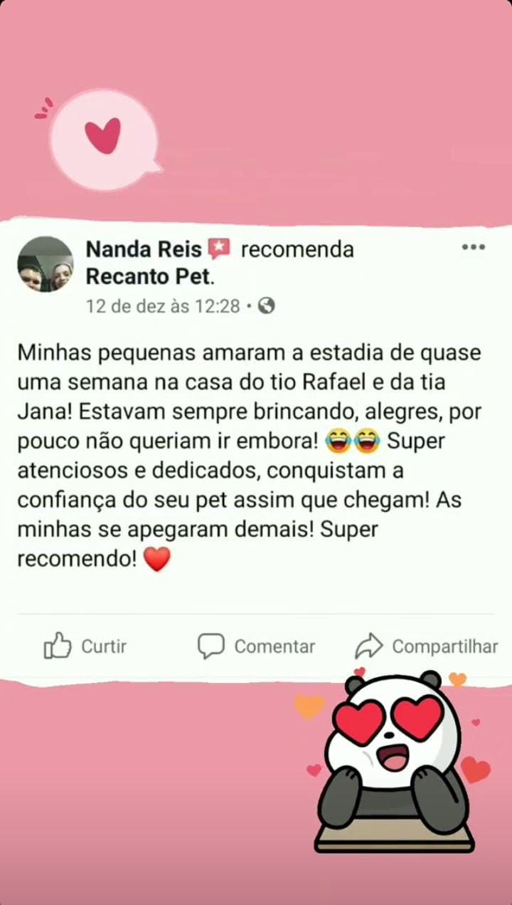 Depoimentos Recanto Pet