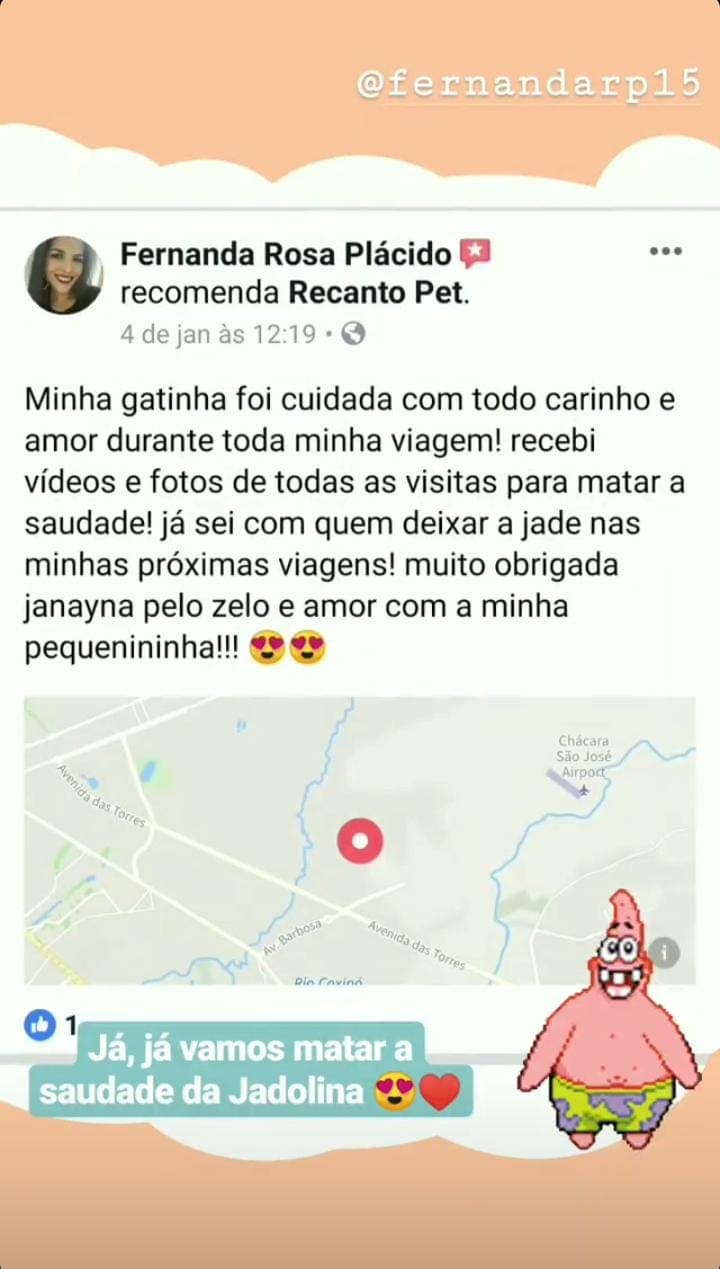 Depoimentos Recanto Pet